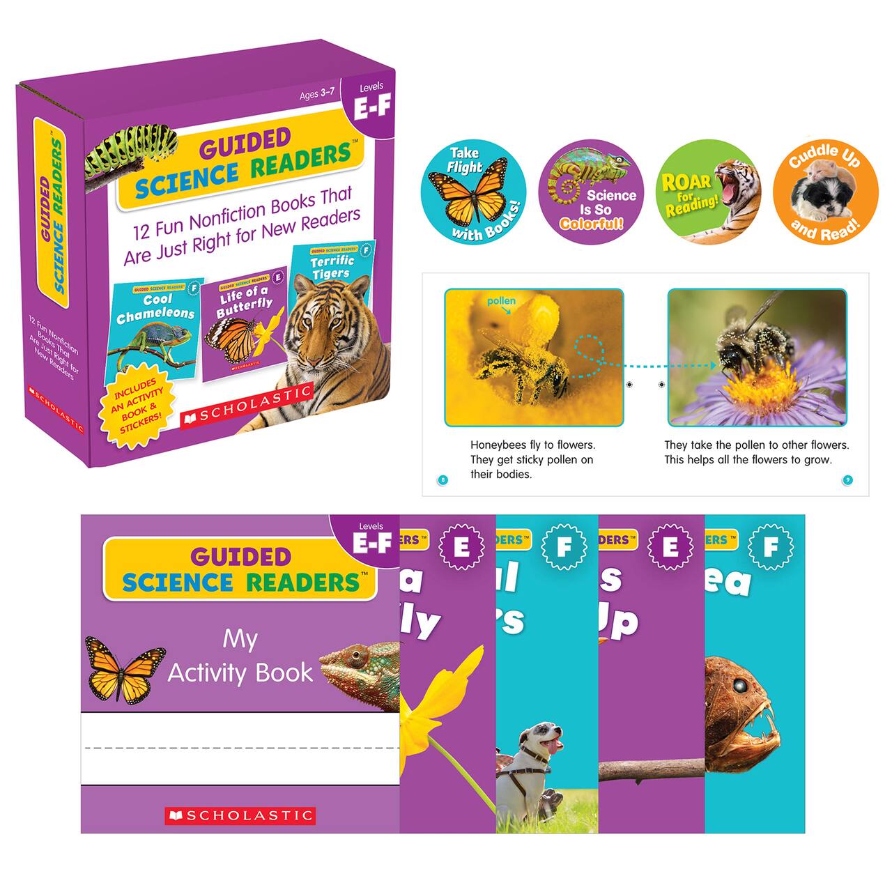 Scholastic Teaching Resources Guided Science Readers Levels E-F Parent Pack Book Set, 12ct.